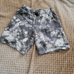 Cat & Jack Tie-Dye Sweat Shorts Size M (8) Gray/White
